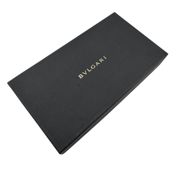 BVLGARI Sotirio Round Embossed Long Wallet, Orange, Unisex